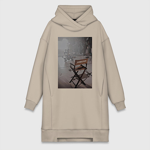 Женская толстовка-платье Режисер / Миндальный – фото 1