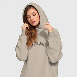 Женское худи-платье BTS newer mind, цвет: миндальный — фото 2