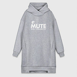 Женское худи-платье Depeche Mode - Mute Records, цвет: меланж
