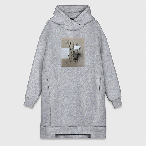 Женская толстовка-платье Graphic abstract / Меланж – фото 1