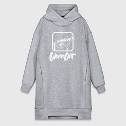 Женское худи-платье Hannibal For King C1ke - Воркаут, цвет: меланж