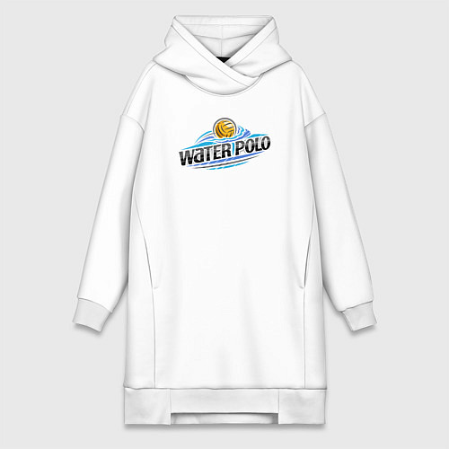 Женская толстовка-платье Water polo sport / Белый – фото 1
