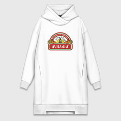 Женское худи-платье Милфа, цвет: белый