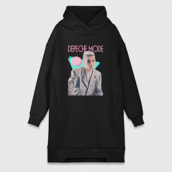 Женское худи-платье Depeche Mode 80s Dave, цвет: черный