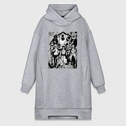 Женская толстовка-платье Ван-Пис мугивары вано