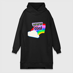 Женская толстовка-платье Rainbow Vibes