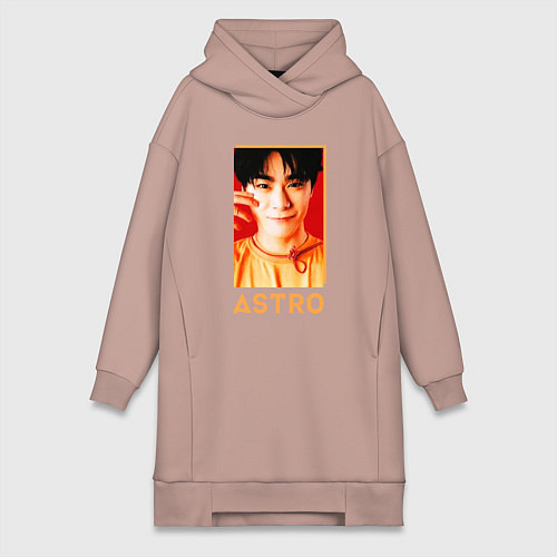 Женская толстовка-платье Astro Мун Бин / Пыльно-розовый – фото 1