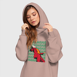 Женское худи-платье Joker, цвет: пыльно-розовый — фото 2