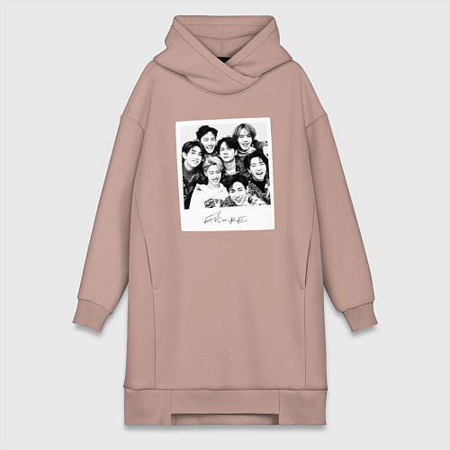 Женская толстовка-платье Got7 encore фото / Пыльно-розовый – фото 1