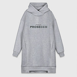 Женское худи-платье Prosecco mood original, цвет: меланж