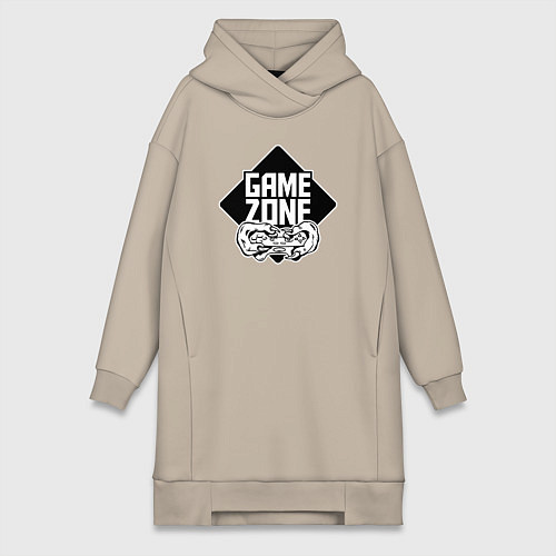 Женская толстовка-платье Game zone / Миндальный – фото 1