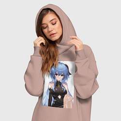 Женское худи-платье Геншин Гань Юй, цвет: пыльно-розовый — фото 2