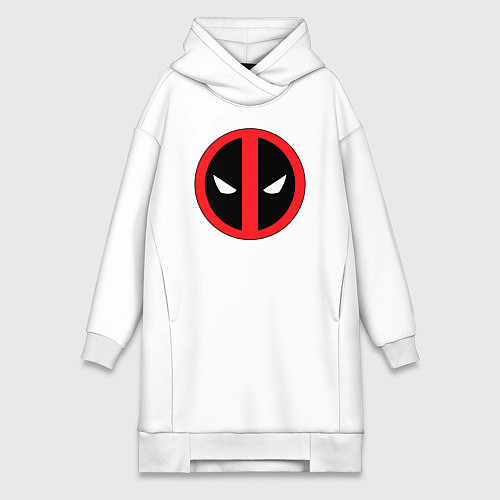 Женская толстовка-платье Deadpool logo / Белый – фото 1
