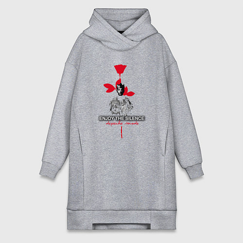 Женская толстовка-платье Depeche Mode - Enjoy the silence dave / Меланж – фото 1
