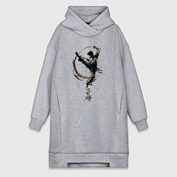 Женская толстовка-платье Неизвестный боец