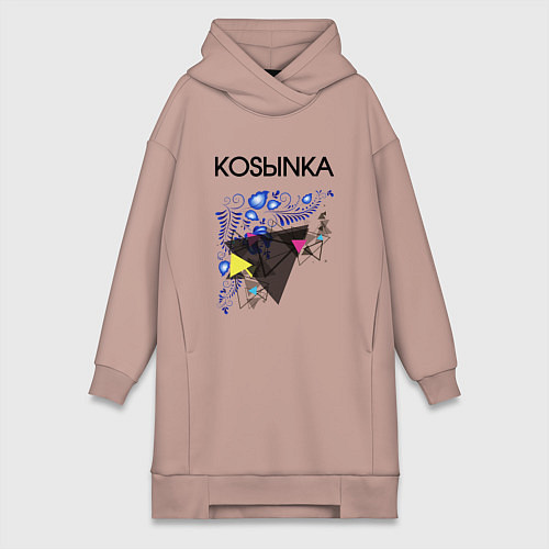 Женская толстовка-платье Kosыnka / Пыльно-розовый – фото 1
