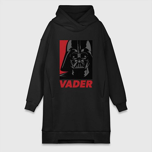 Женская толстовка-платье Вейдер / Черный – фото 1