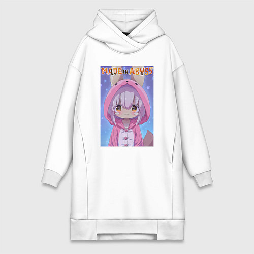 Женская толстовка-платье Nanachi in the pajama / Белый – фото 1