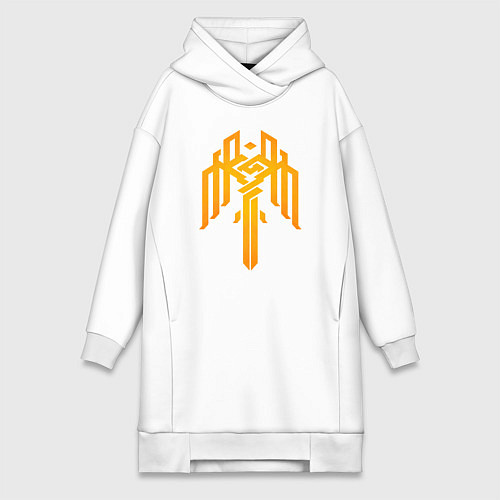 Женская толстовка-платье Сrest Kirkwall - Dragon age / Белый – фото 1