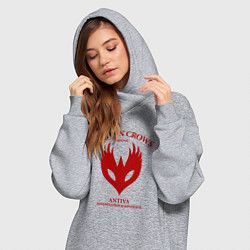 Женское худи-платье Antivan Crows - Dragon Age, цвет: меланж — фото 2