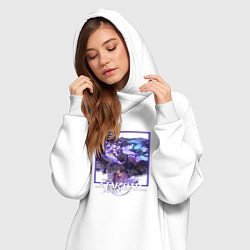 Женское худи-платье Чёрный Лебедь, цвет: белый — фото 2