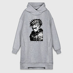 Женское худи-платье Чувак Барт Симпсон, цвет: меланж