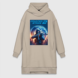Женская толстовка-платье Counter Strike 2 - shooter