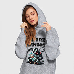 Женское худи-платье Rick and slime - we are Venom, цвет: меланж — фото 2