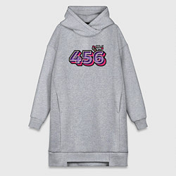 Женское худи-платье Игрок 456, цвет: меланж