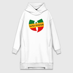 Женское худи-платье Wu-Tang, цвет: белый