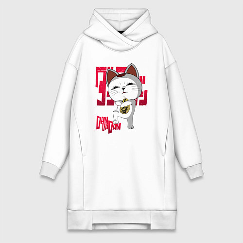 Женская толстовка-платье Турбо бабка / Белый – фото 1