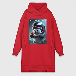 Женская толстовка-платье Kitten-Venom meme