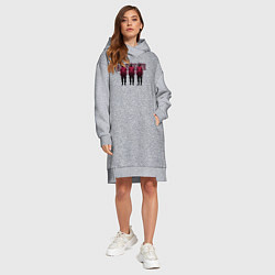 Женское худи-платье Три солдата, цвет: меланж — фото 2