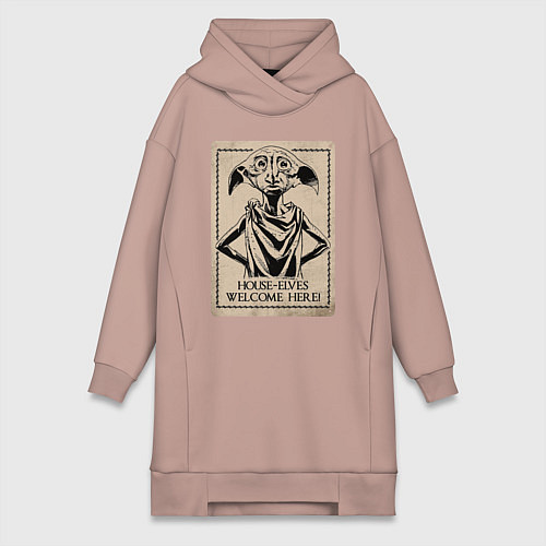 Женская толстовка-платье Dobby / Пыльно-розовый – фото 1