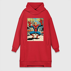 Женская толстовка-платье Spider-Trump in New York