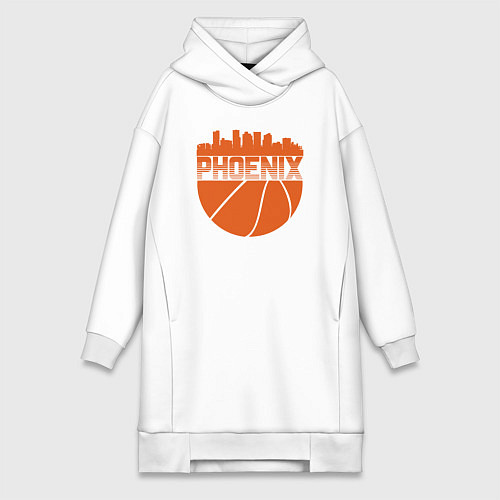 Женская толстовка-платье Phoenix basketball / Белый – фото 1
