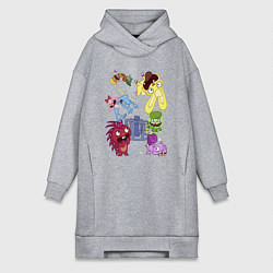 Женская толстовка-платье Happy three friends - carousel