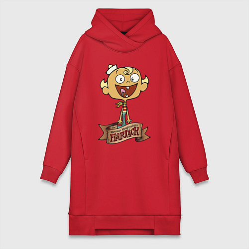 Женская толстовка-платье Флэпджек - матрос / Красный – фото 1