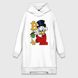 Женская толстовка-платье Duck tales - Scrooge bitcoin
