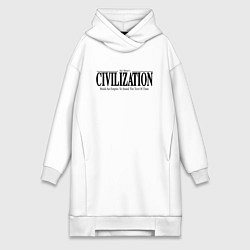 Женская толстовка-платье Civilization - game