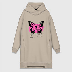 Женская толстовка-платье Grunge butterfly