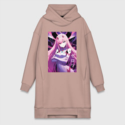 Женская толстовка-платье Zero two Darling in the Franxx - ai art