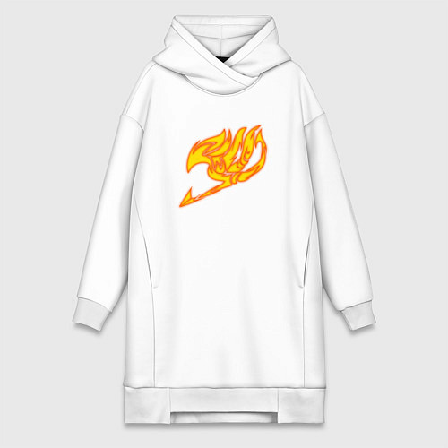 Женская толстовка-платье Хвост феи - фейри тейл / Белый – фото 1