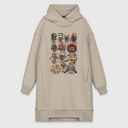 Женское худи-платье Doom demons, цвет: миндальный
