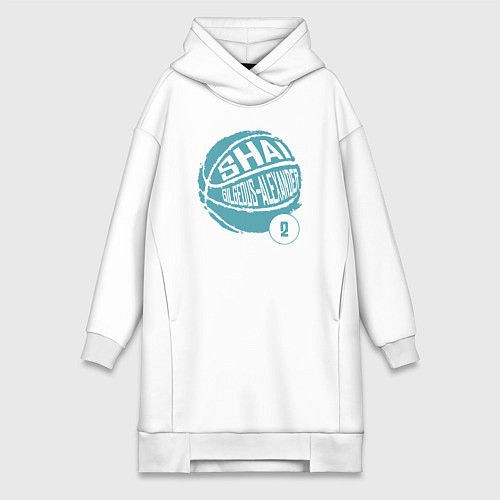 Женская толстовка-платье Шей - Оклахома / Белый – фото 1