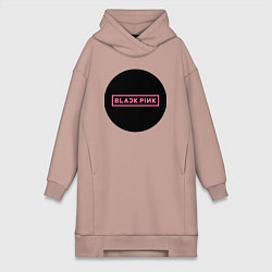 Женская толстовка-платье Blackpink logotype - group of South Korea