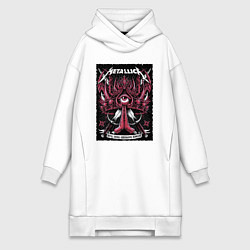 Женская толстовка-платье Metallica - royal arena Denmark