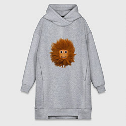 Женская толстовка-платье Funny cartoon monster