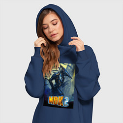 Женское худи-платье MDK - Kurt, цвет: тёмно-синий — фото 2