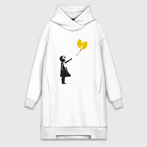 Женская толстовка-платье Wu-Tang Banksy / Белый – фото 1